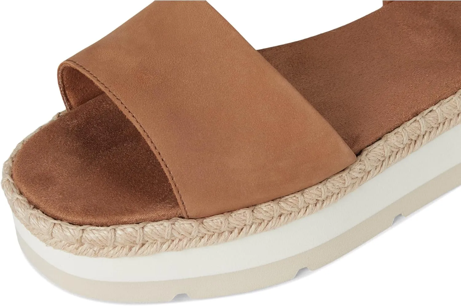 TOMS Womens Ronan Platform Ankle Strap Casual Sandals Casual Low Heel 1-2" - Beige