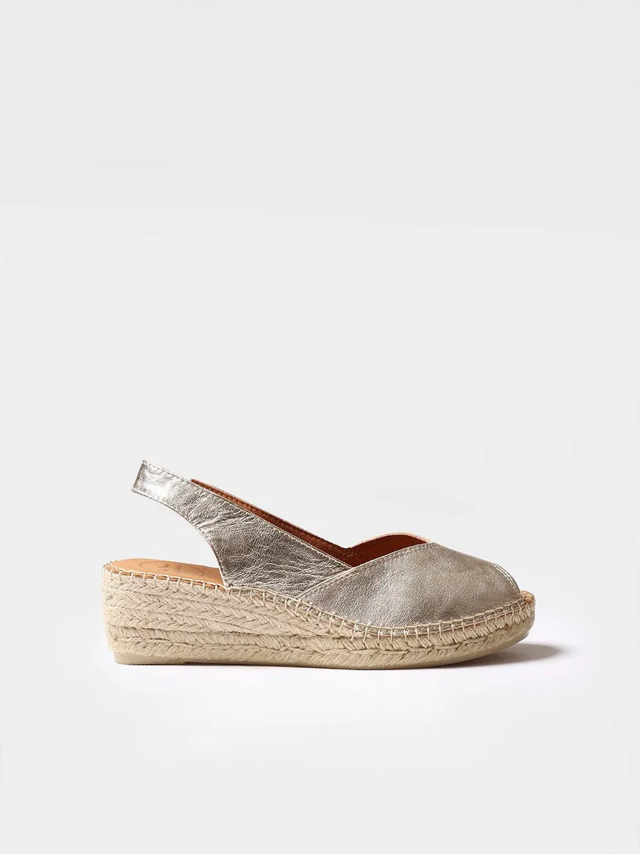 Toni Pons Bernia Wedge Espadrilles Gold