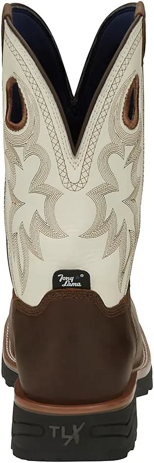 Tony Lama Men's Fireball 11" Composite Toe Waterproof Sqaure Toe Work Boot