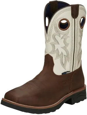Tony Lama Men's Fireball 11" Composite Toe Waterproof Sqaure Toe Work Boot