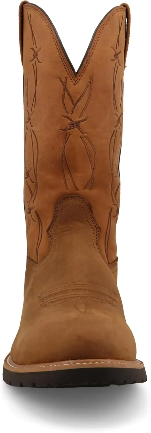 Twisted X Men's 12" Western Work Boot, Round Toe with CellStretch