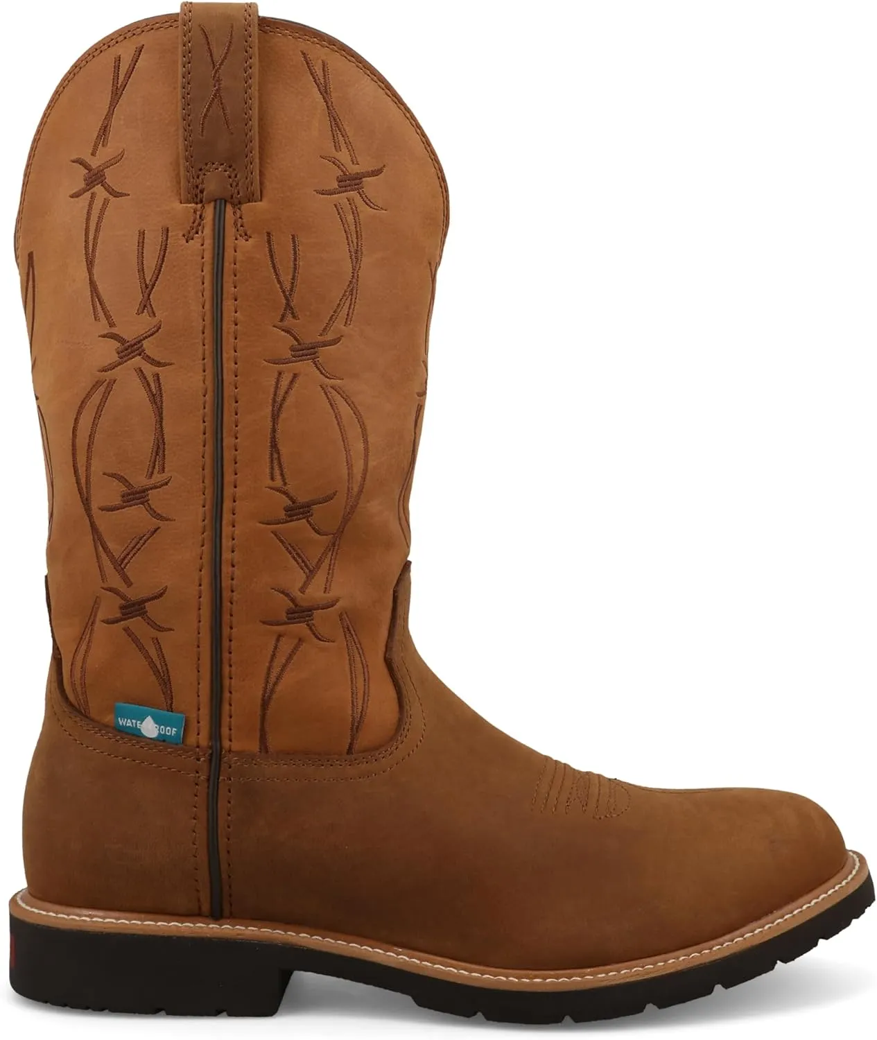 Twisted X Men's 12" Western Work Boot, Round Toe with CellStretch
