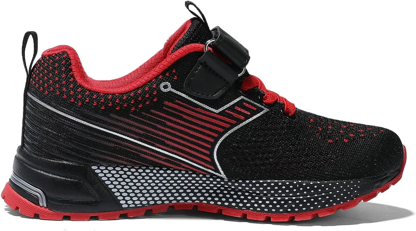 UBFEN Kids Sneakers Boys Girls Tennis Shoes for Running Athletic Walking Gym Sports Lightweight Breathable