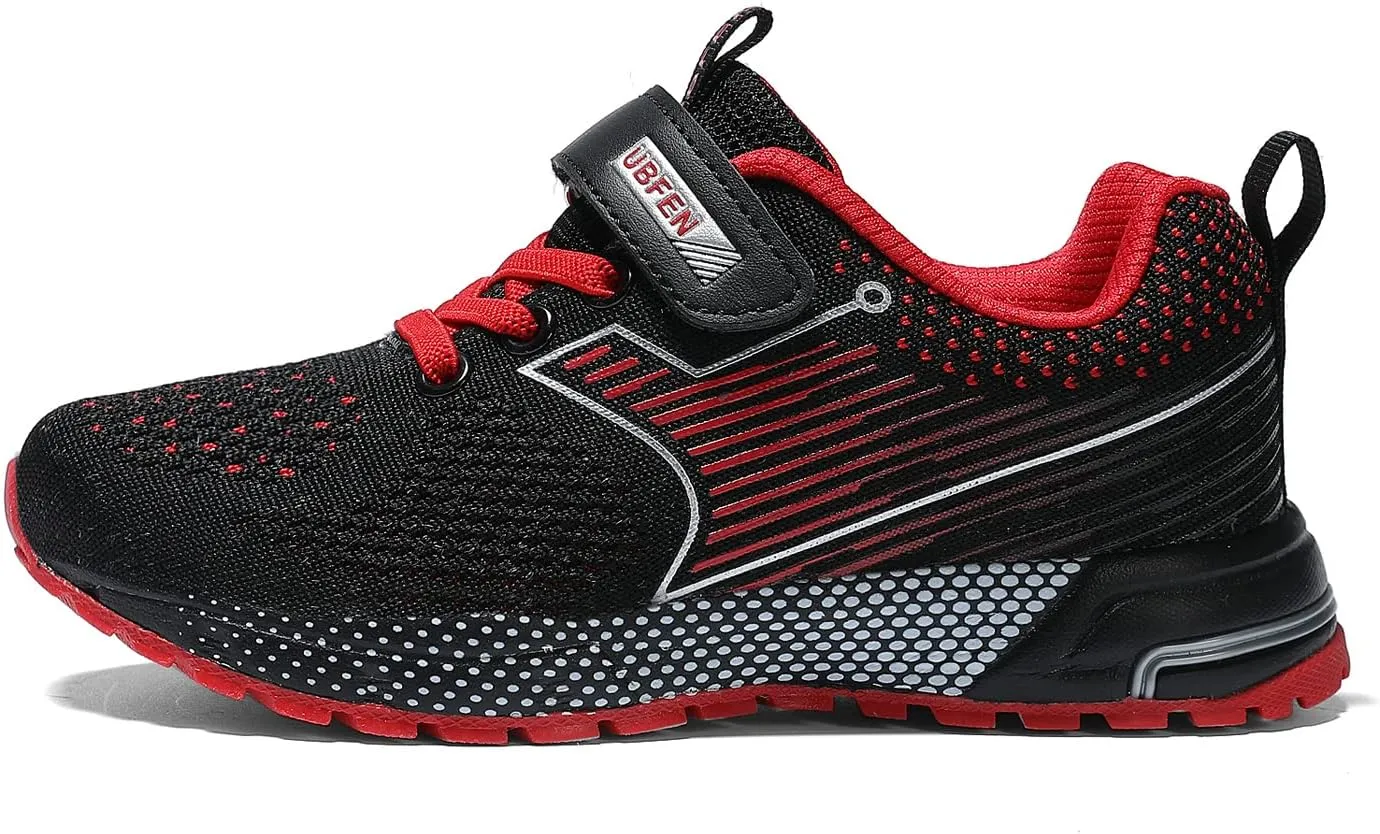 UBFEN Kids Sneakers Boys Girls Tennis Shoes for Running Athletic Walking Gym Sports Lightweight Breathable