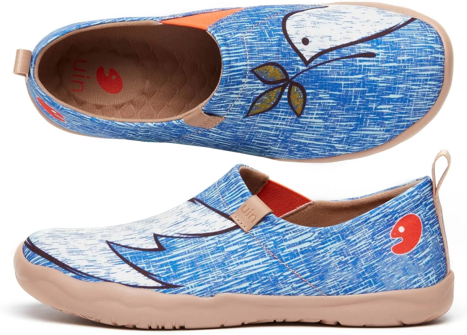 UIN Women's Art Painted Travel Shoes Slip On Casual Knit Loafers Lightweight Comfort Fashion Sneaker Constellation Toledo Ⅰ