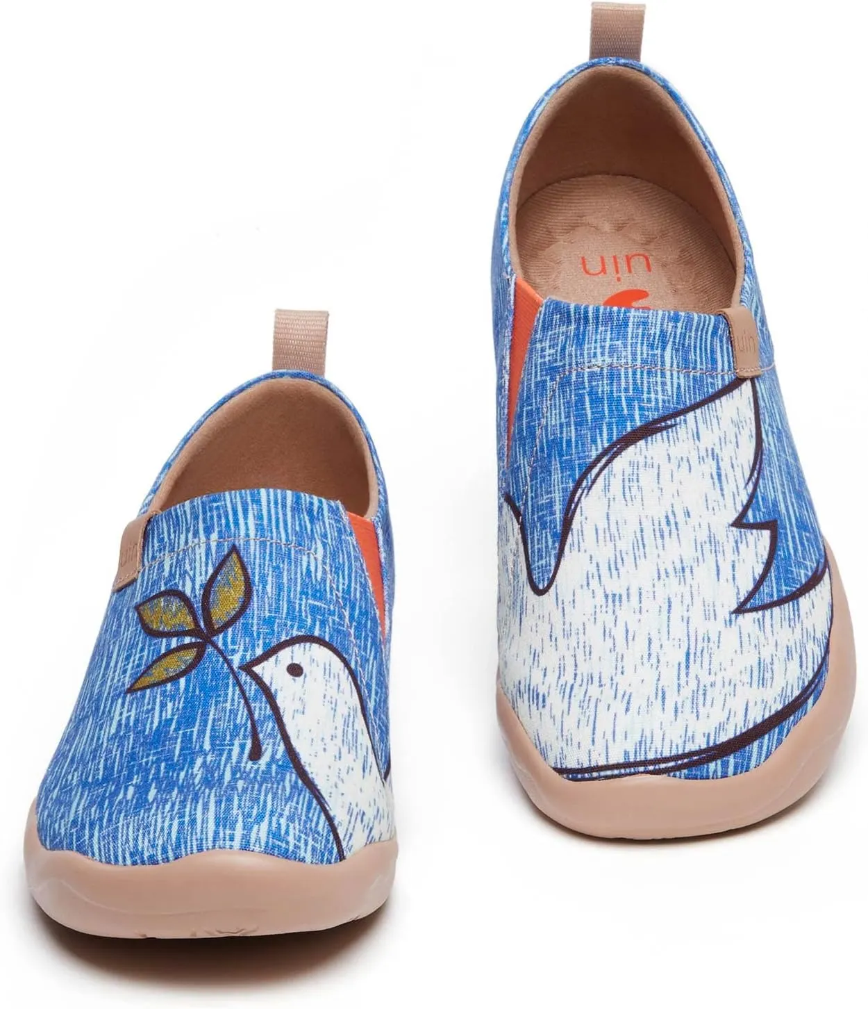 UIN Women's Art Painted Travel Shoes Slip On Casual Knit Loafers Lightweight Comfort Fashion Sneaker Constellation Toledo Ⅰ