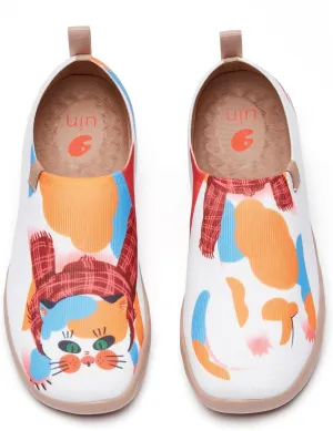 UIN Women's Artistic Cute Pets Design Slip-On Shoes Fun Comfortable Casual Flats Lightweight Everyday Loafers Footwear