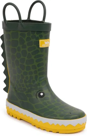 Unisex Kids Rain Boots with Handles, Crocodile, 6.5 UK