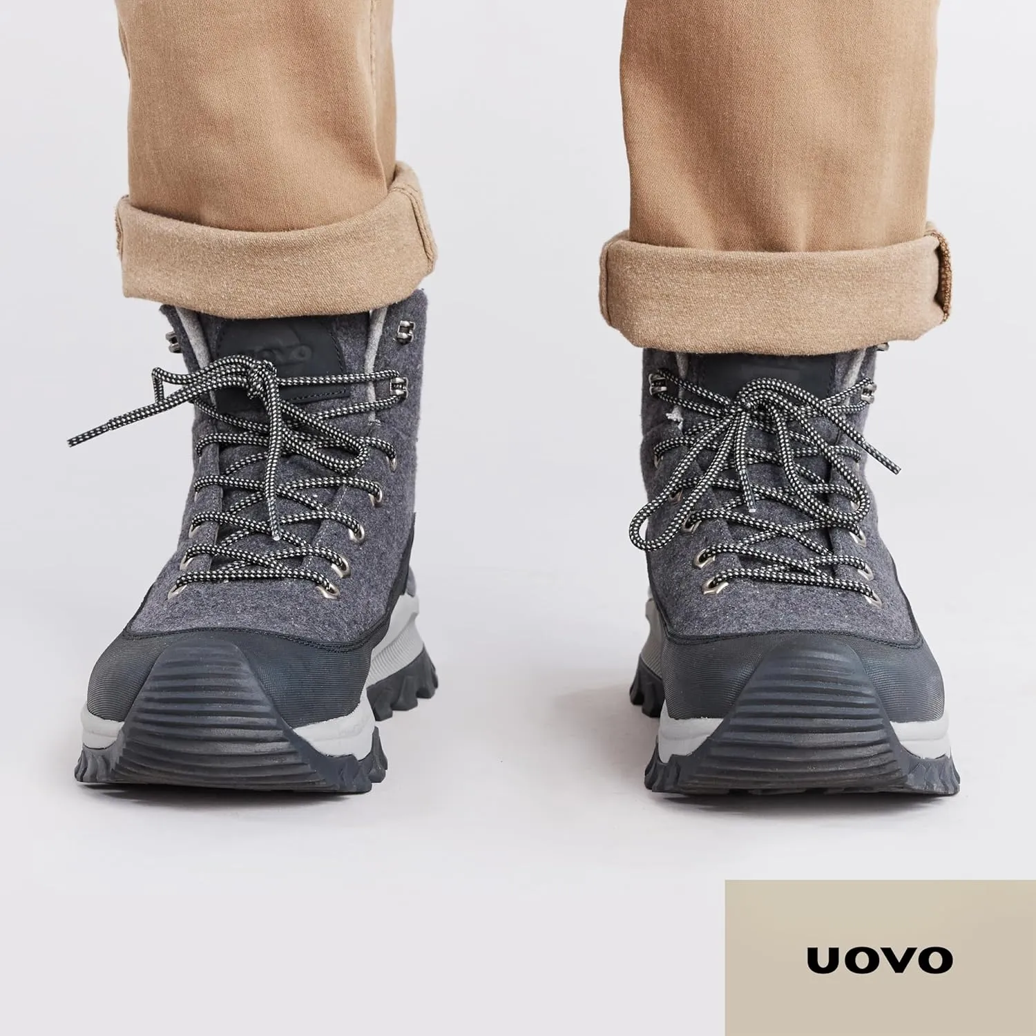 UOVO Men’s Winter Boot, Waterproof Leather