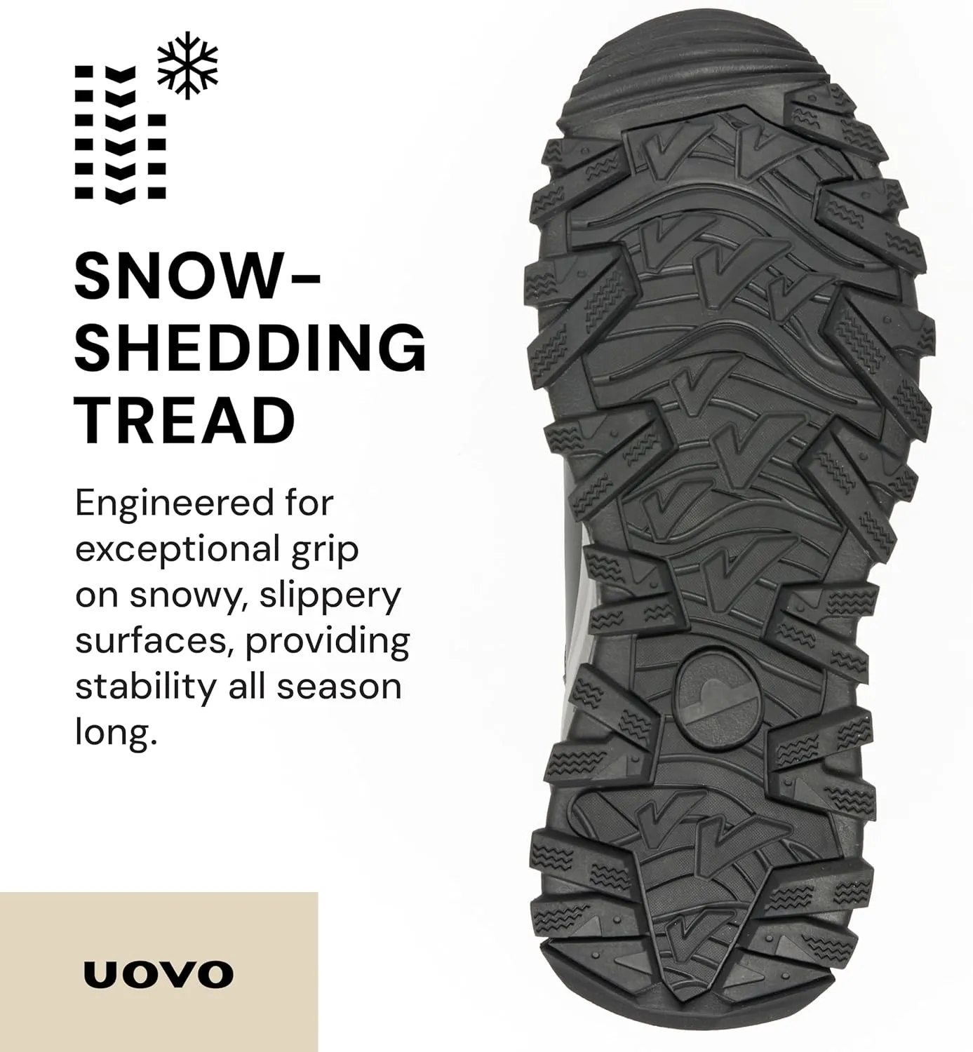 UOVO Men’s Winter Boot, Waterproof Leather