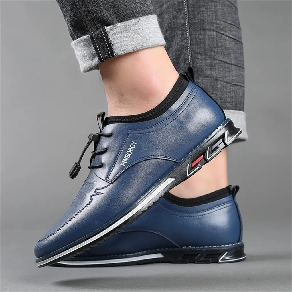 Veslesth Men Casual Luxury Sneakers Leather Loafers Comfort Walking Shoes Fashion Driving Shoes for Male Business Work Office Dress Outdoor