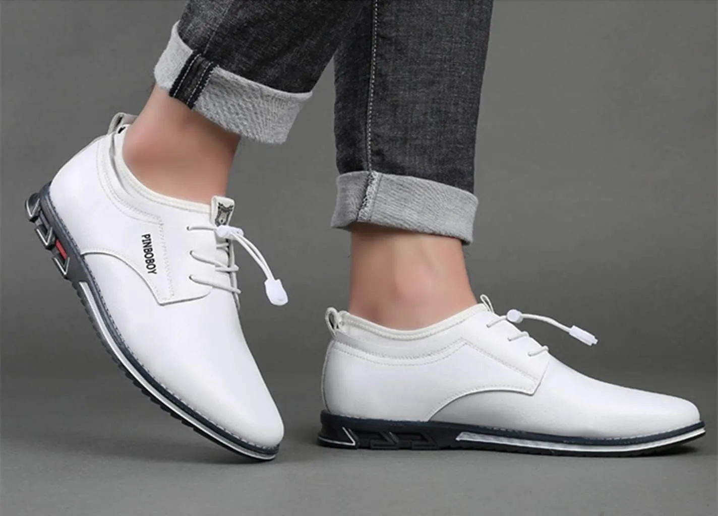 Veslesth Men Casual Luxury Sneakers Leather Loafers Comfort Walking Shoes Fashion Driving Shoes for Male Business Work Office Dress Outdoor