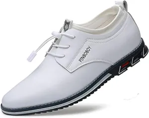 Veslesth Men Casual Luxury Sneakers Leather Loafers Comfort Walking Shoes Fashion Driving Shoes for Male Business Work Office Dress Outdoor