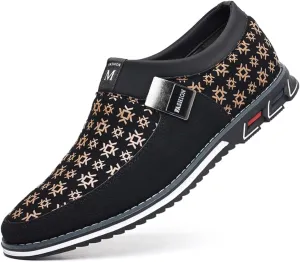 Veslexth Mens Casual Shoes Business Silp-on Fashion Leather Loafers Comfort Walking Driving Luxury for Male Work Office Dress Outdoor Breathable Sneakers