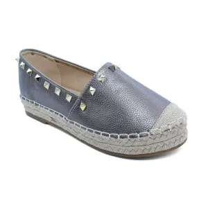 Victoria Adames Kylie Espadrilles Shoes Pewter