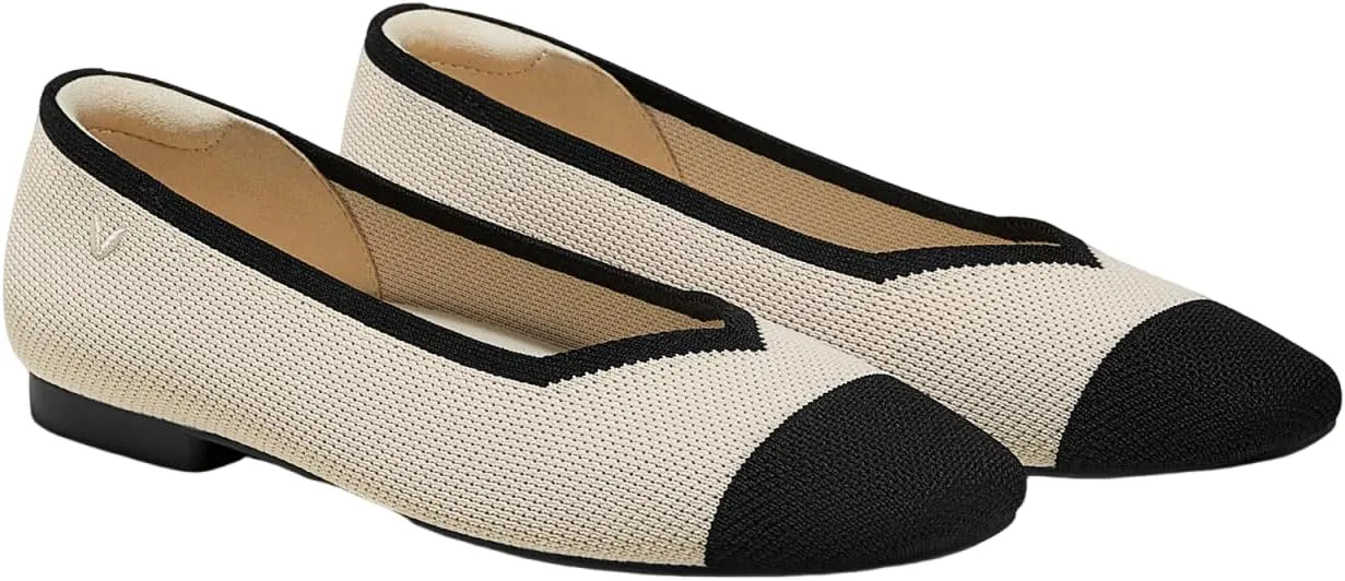 VIVAIA Margot 2.0 Women's Casual Flats Slip on Washable Ballet Flats Shoes Comfortable Square-Toe Style