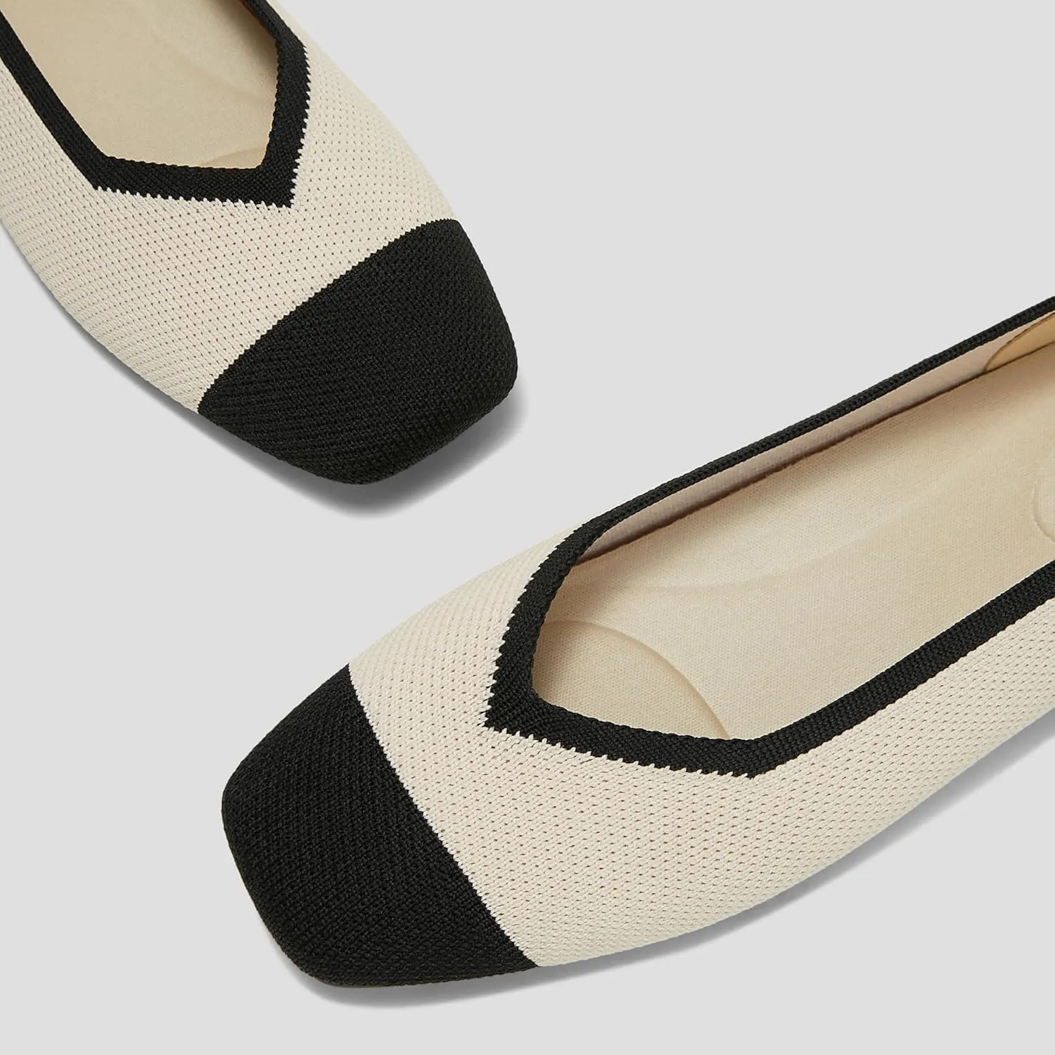 VIVAIA Margot 2.0 Women's Casual Flats Slip on Washable Ballet Flats Shoes Comfortable Square-Toe Style