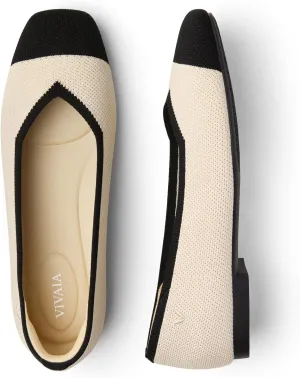 VIVAIA Margot 2.0 Women's Casual Flats Slip on Washable Ballet Flats Shoes Comfortable Square-Toe Style