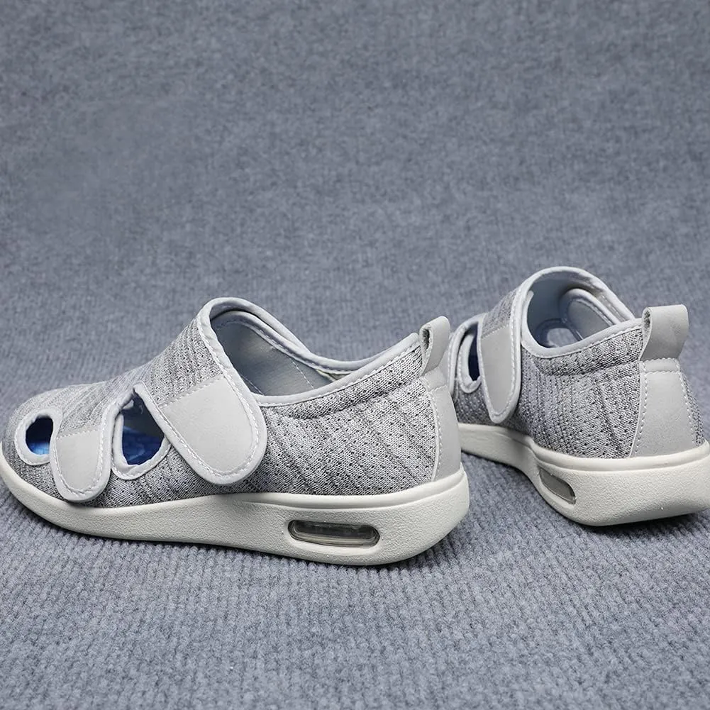 W&LESVAGO Diabetic Shoes for Women, Air Cushion Lightweight Comfy Sandals Walking Shoes for Elderly Swollen Feet Indoor/Outdoor