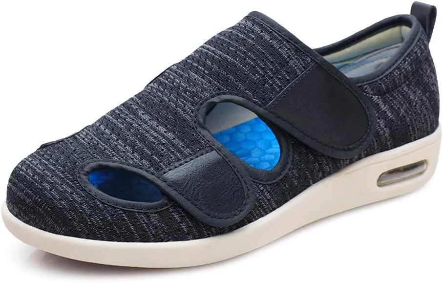 W&LESVAGO Diabetic Shoes for Women, Air Cushion Lightweight Comfy Sandals Walking Shoes for Elderly Swollen Feet Indoor/Outdoor