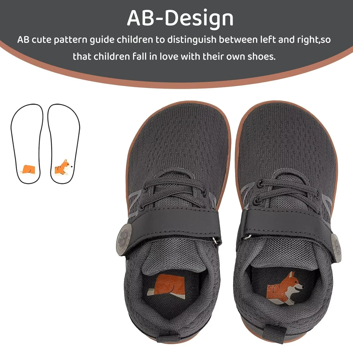 WateLves Toddler Shoes Little Kids Boys Girls Wide Barefoot Shoes Minimalist Walking Sneakers Breathable Lightweight Fit Naturally Zero Drop Sole