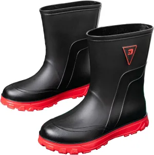 Waterproof Garden Rain Boots for Men Breathable Lightweight Mid Calf Deck Fishing Outdoor Slip Resistant Shoes