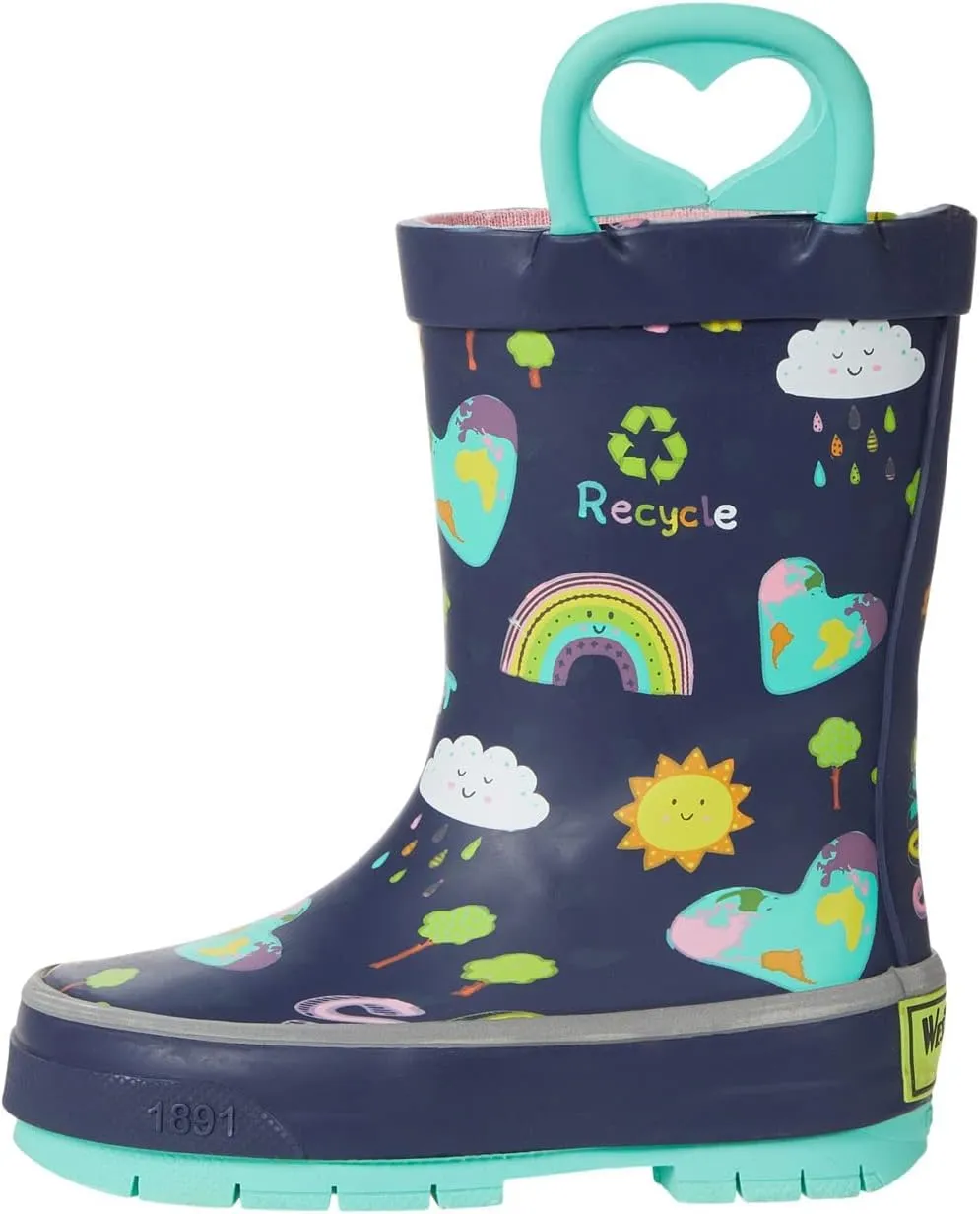 Western Chief Girl's Save Our Planet Tread Loop Boot (Toddler/Little Kid/Big Kid)