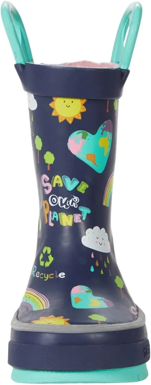 Western Chief Girl's Save Our Planet Tread Loop Boot (Toddler/Little Kid/Big Kid)
