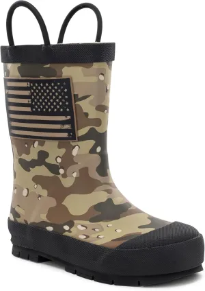 Western Chief Rain Boots with Pull on Handles for Toddlers and Kids - Premium Waterproof Boots for Boys and Girls
