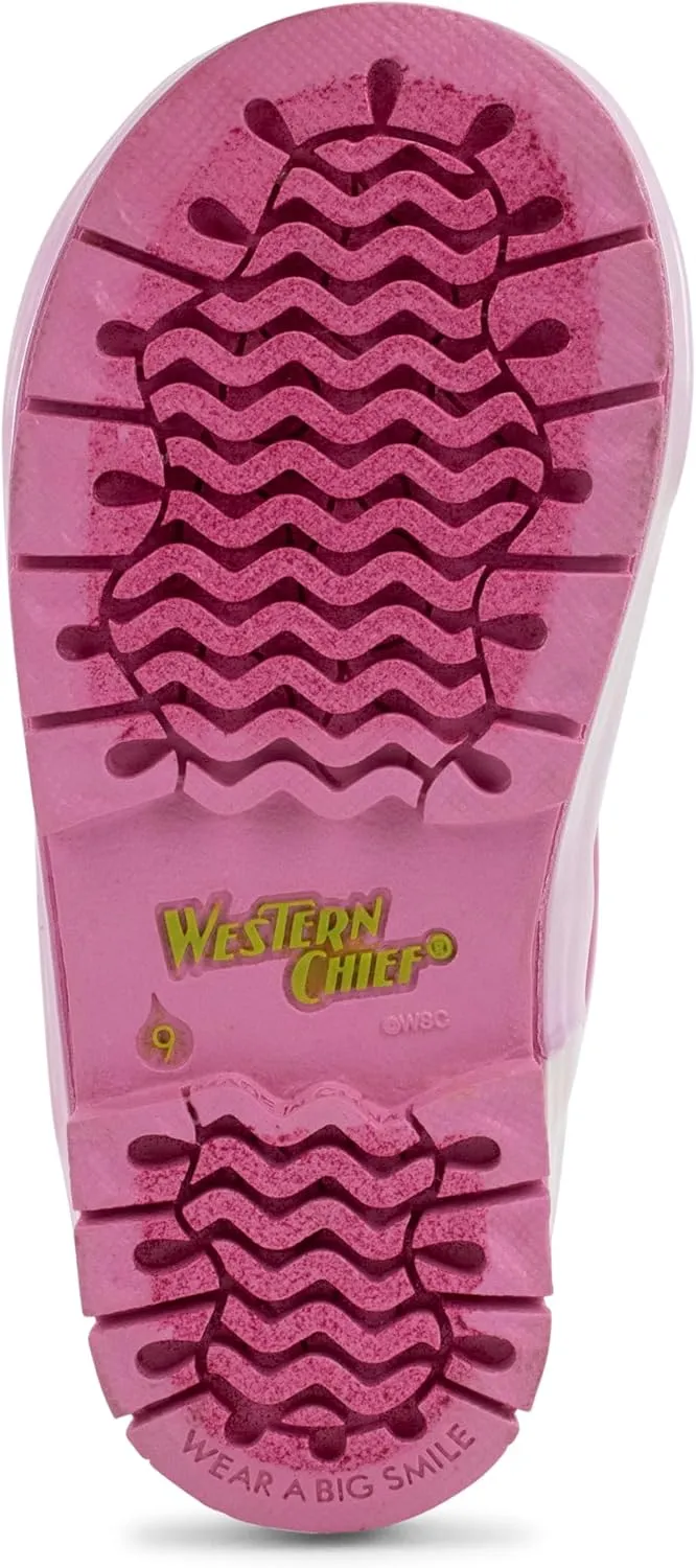 Western Chief Rain Boots with Pull on Handles for Toddlers and Kids - Premium Waterproof Boots for Boys and Girls