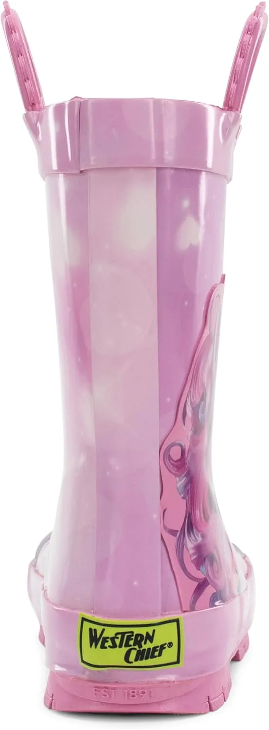 Western Chief Rain Boots with Pull on Handles for Toddlers and Kids - Premium Waterproof Boots for Boys and Girls