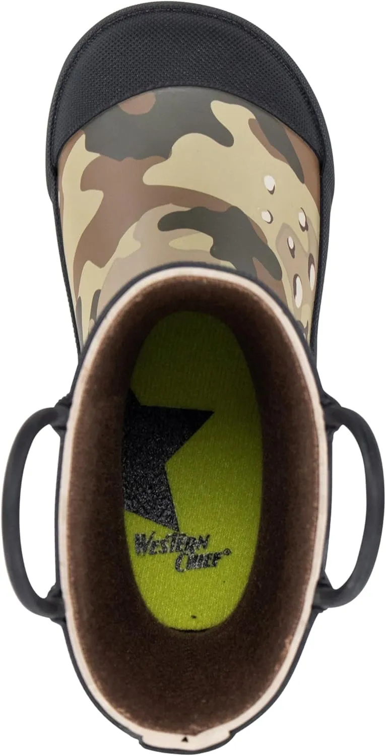 Western Chief Rain Boots with Pull on Handles for Toddlers and Kids - Premium Waterproof Boots for Boys and Girls