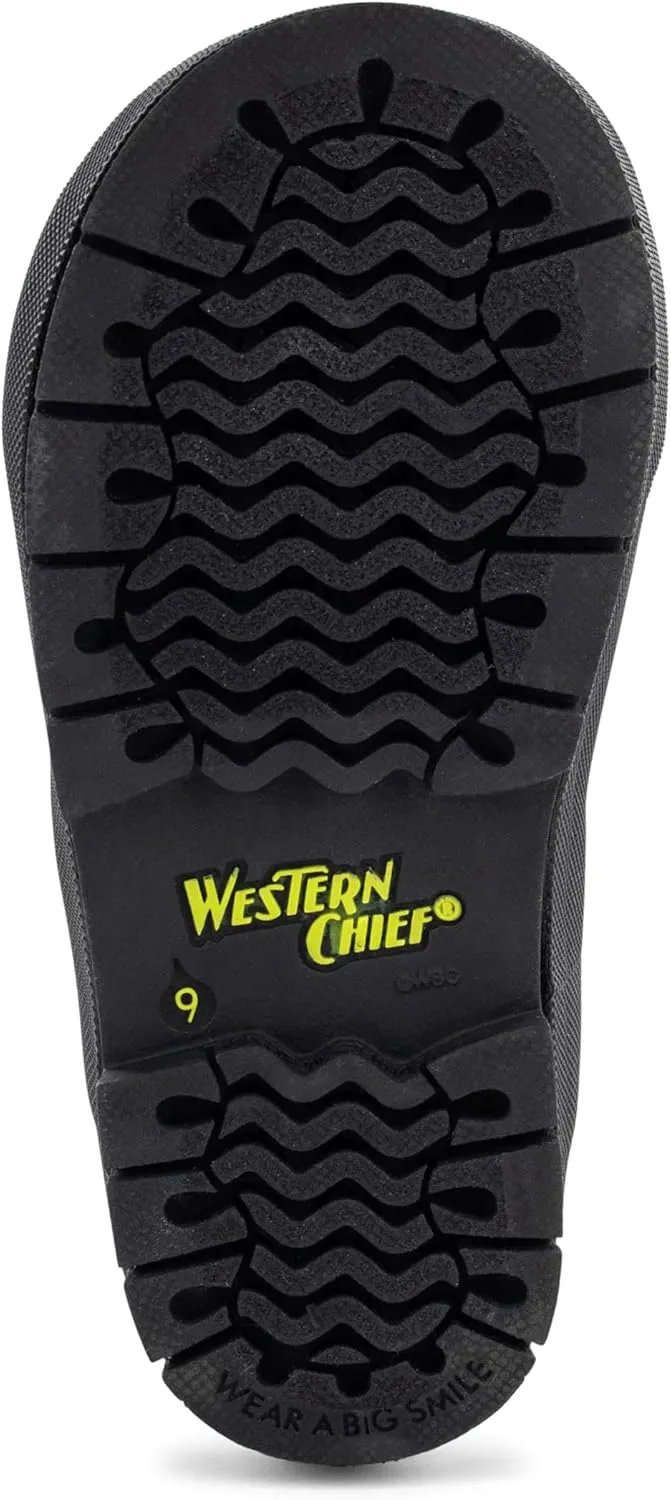 Western Chief Rain Boots with Pull on Handles for Toddlers and Kids - Premium Waterproof Boots for Boys and Girls