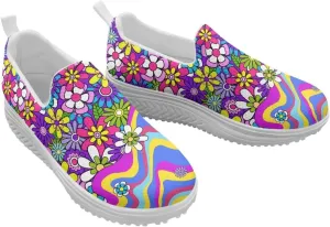 Women Platform Loafers Sneaker Wedge Rocking Shoes Ladies Lightweight Jogging Hiking Sneakers