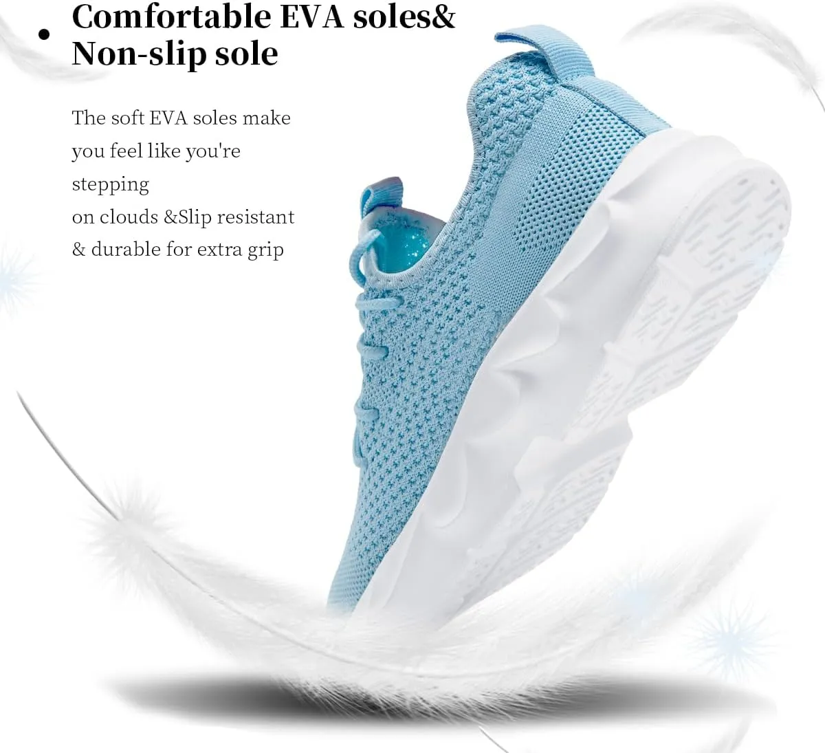 Women Shoes Walking Slip On Running Sneakers Tennis Sports Sneakers Breathable Lightweight Workout Gym Athletic Sneakers