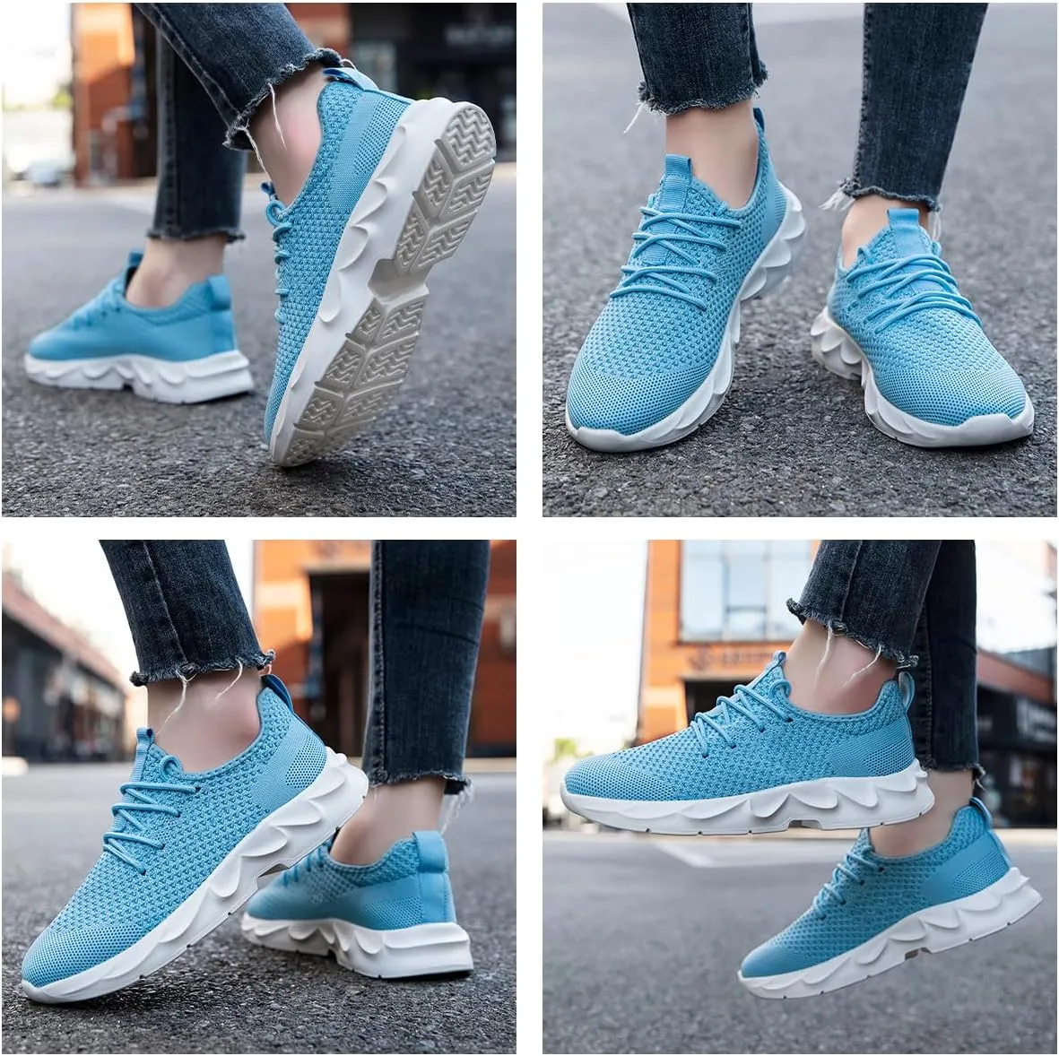 Women Shoes Walking Slip On Running Sneakers Tennis Sports Sneakers Breathable Lightweight Workout Gym Athletic Sneakers