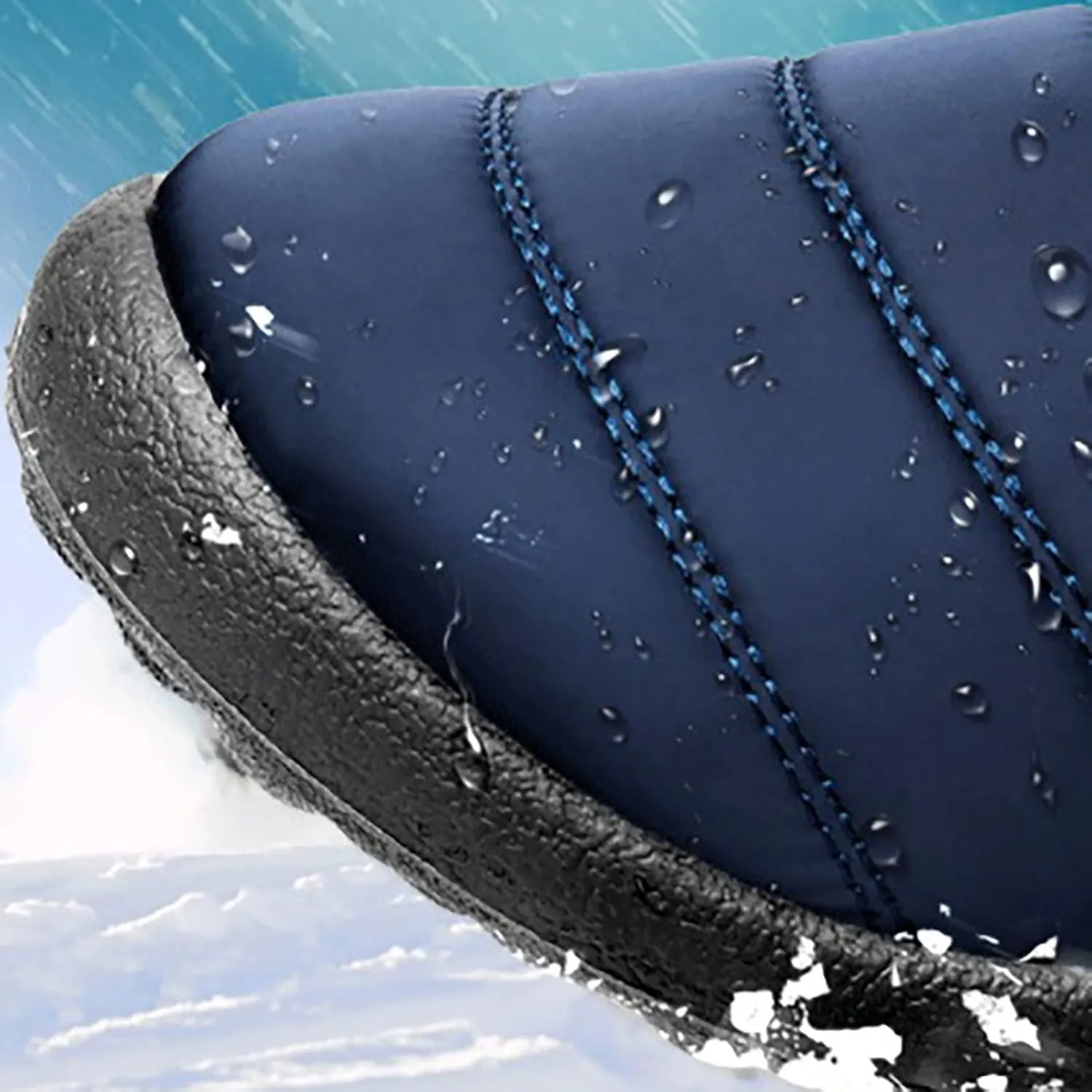 Women Snow Boots Waterproof Cloth: Mens Fur Lined Platform Boots Comfy Barefoot Shoes Hiking Boots Warm Winter Slip-Ons Wide Calf Grounded Footwear Mini Ankle Booties