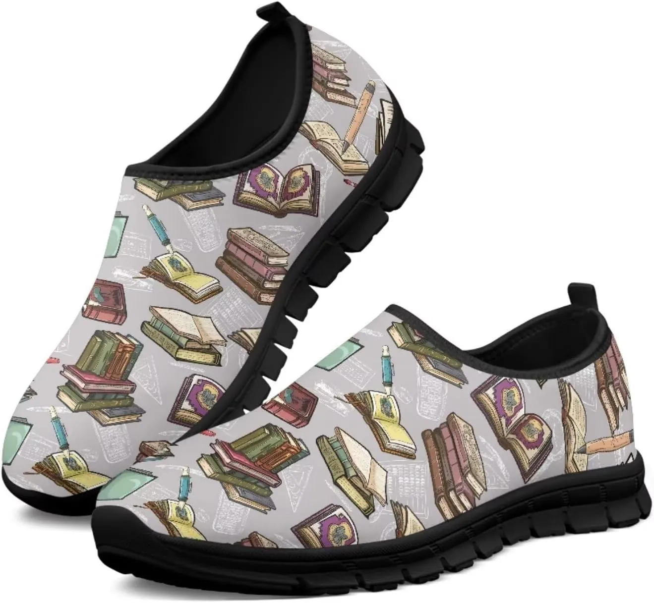 Women Walking Sneakers Casual Fashion Slip On Low Top Shoes Breathable Comfortable Tennis Work Footwear