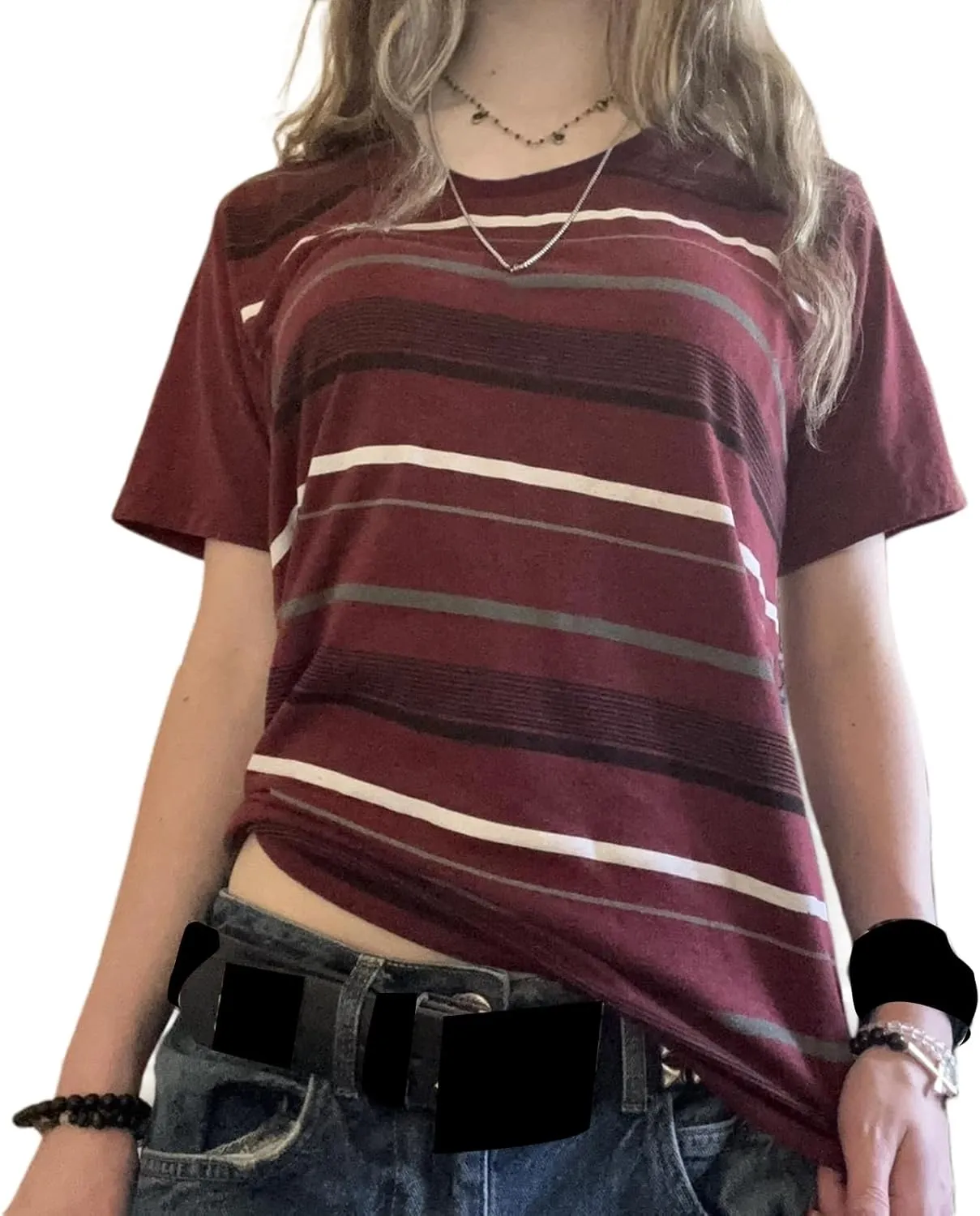 Women Y2K Graphic Tee Summer T-Shirts Teen Girls Gothic Tops Short Sleeve Vintage Aesthetic Emo Clothes