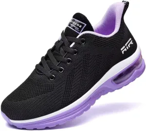 Womens Air Running Shoes Womens Walking Shoes Lightweight Women Sneakers Air Cushion Tennis Shoes for Gym Workout Sports