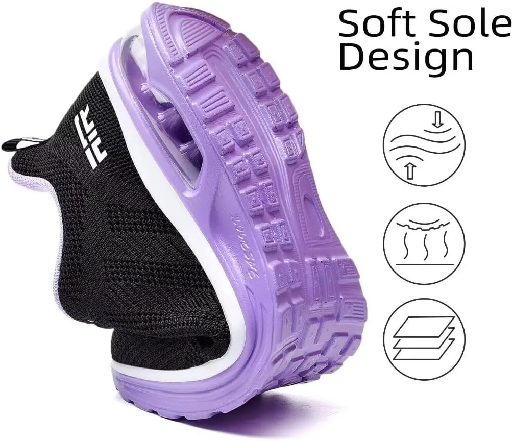 Womens Air Running Shoes Womens Walking Shoes Lightweight Women Sneakers Air Cushion Tennis Shoes for Gym Workout Sports