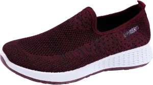 Womens Canvas Slip On Shoes Casual Walking Sneakers Lightweight Flat Fashion Comfortable Elastic Loafers Non Slip