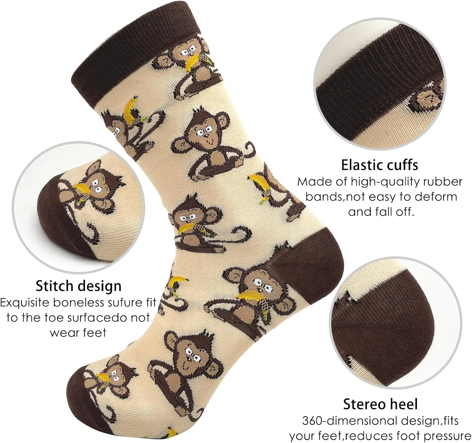 Women's Cute Funny Novelty Casual Cotton Crew Socks For Men Women Gifts
