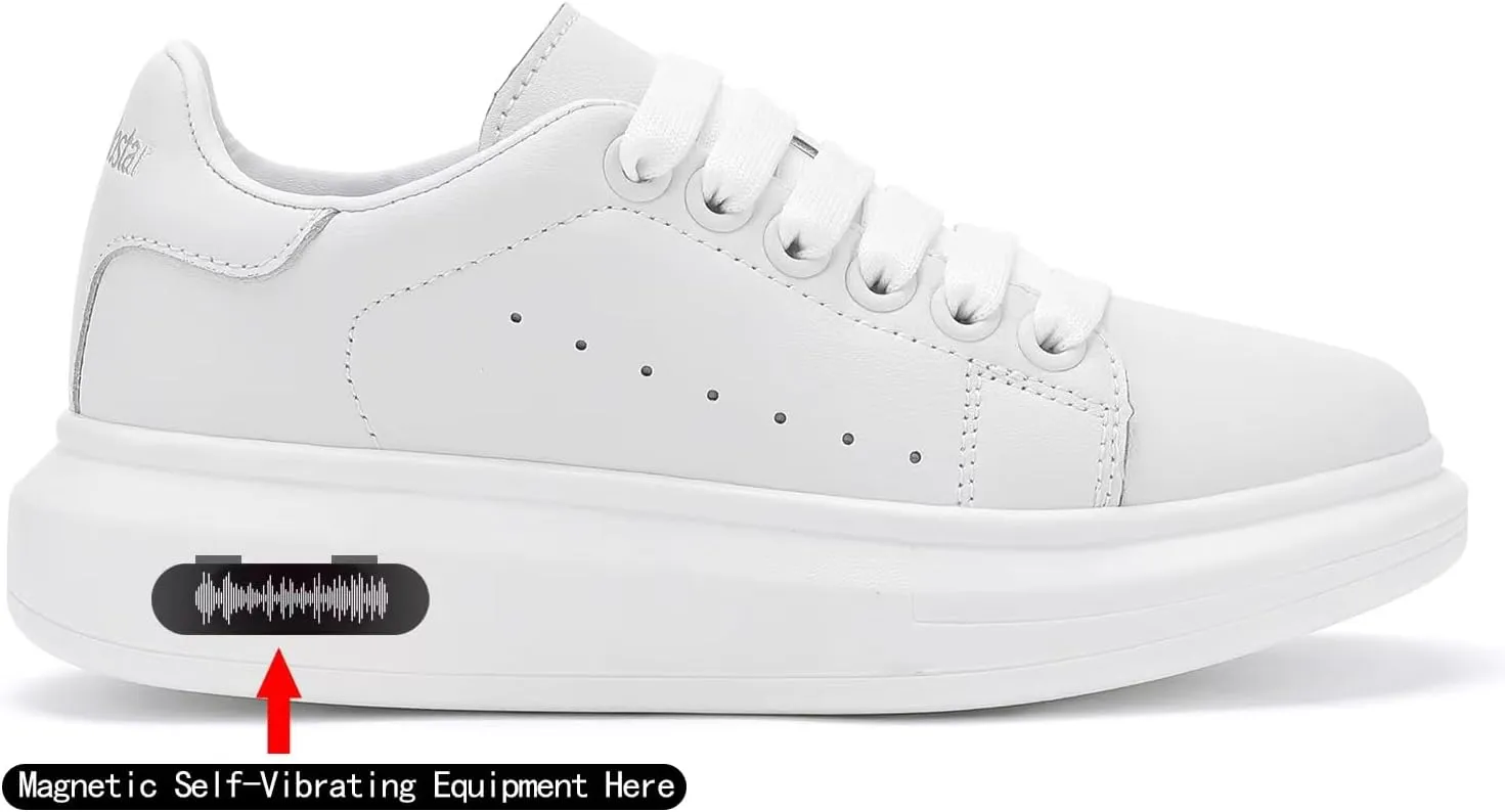 Women's Fashion Sneakers,Vibration Height Increase Shoes Lightweight Comfortable Casual Skateboarding Walking Shoes