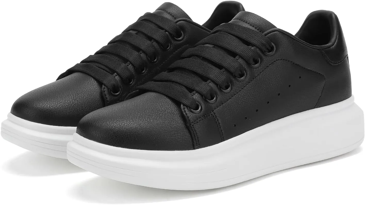 Women's Fashion Sneakers,Vibration Height Increase Shoes Lightweight Comfortable Casual Skateboarding Walking Shoes