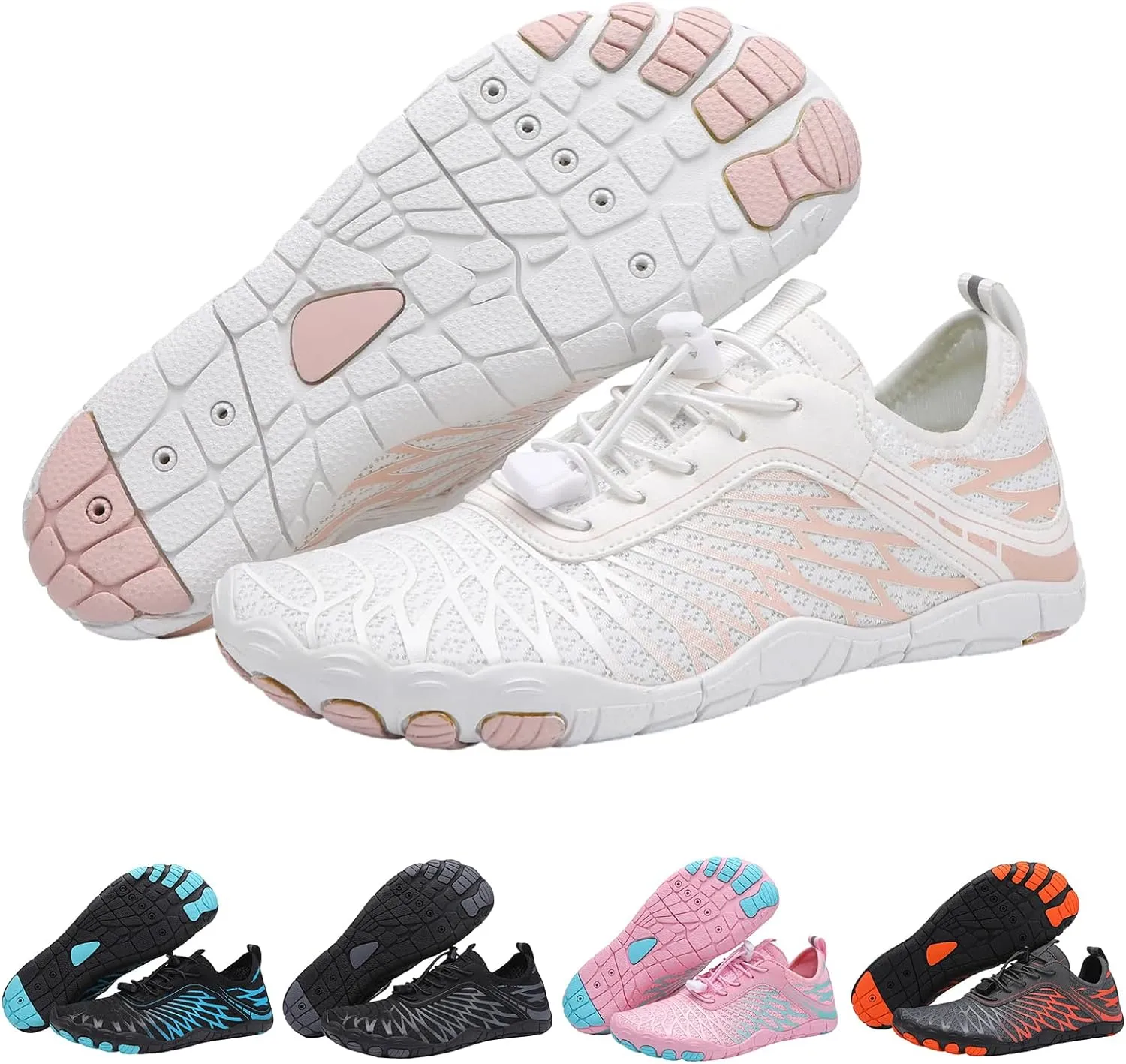 Womens Hiking Footwear Barefoot Pro Barefoot Shoes Quick-Dry Non-Slip Water Shoes for Women Men Sport Athletic Running Sneakers Walking Shoes for Pool Beach Surf Water Park Yoga