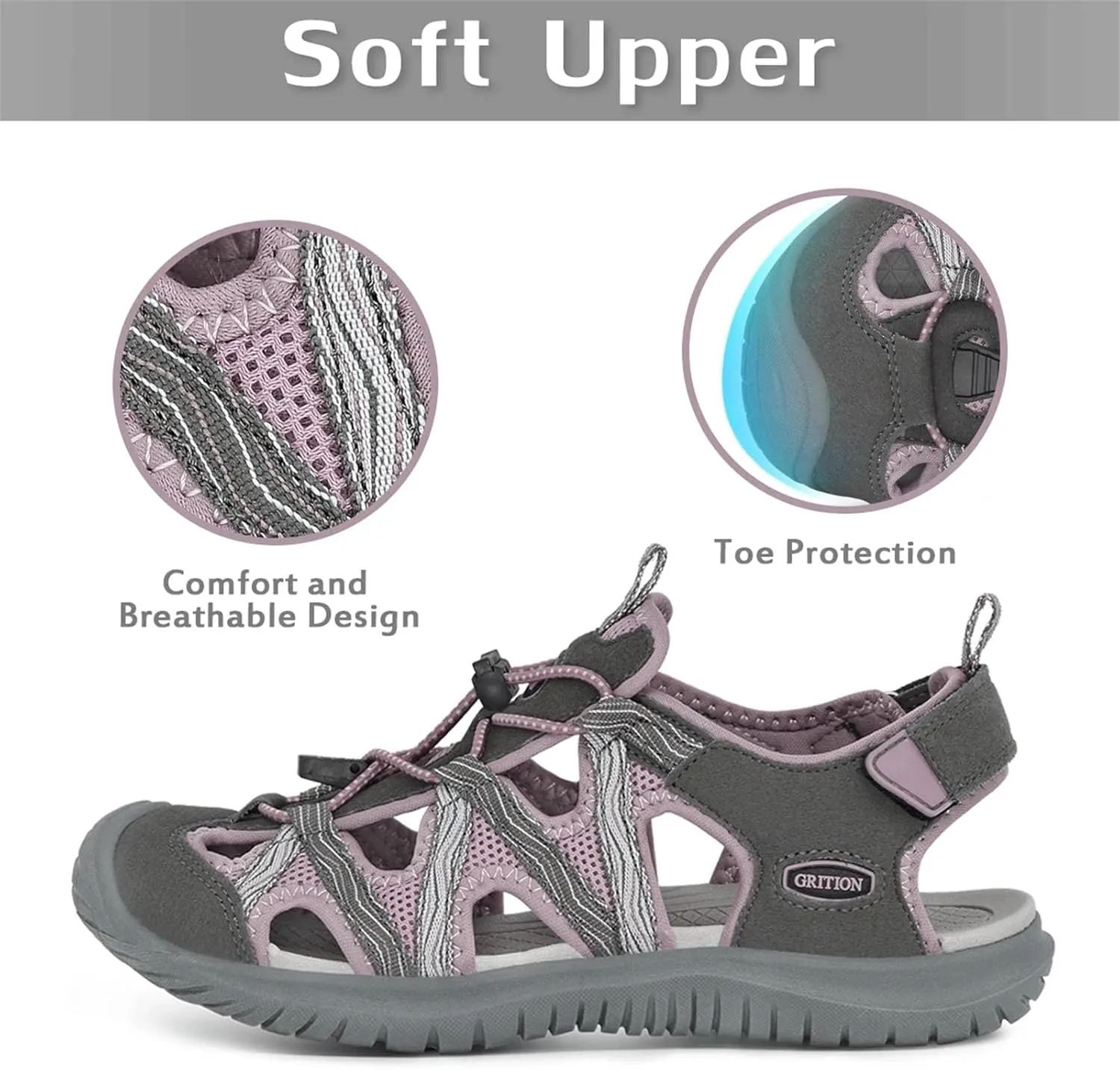 Women's Hiking Sandals - Non-Slip Outdoor Shoes for Trekking and Beach