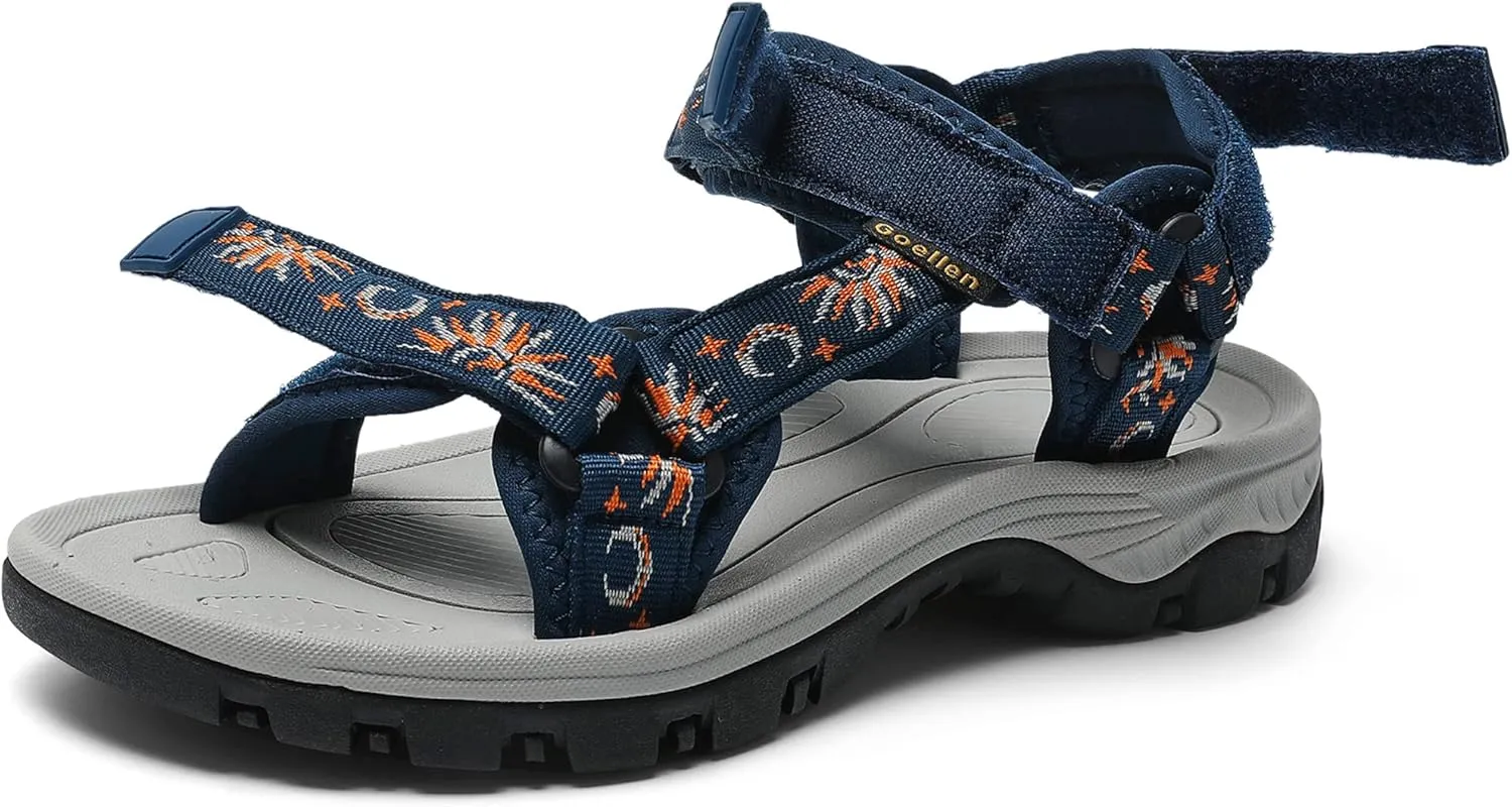 Women's Hiking Sport Sandals Water Outdoor Athletic Shoes With Arch Support Adjustable Velcro Beach Shoes