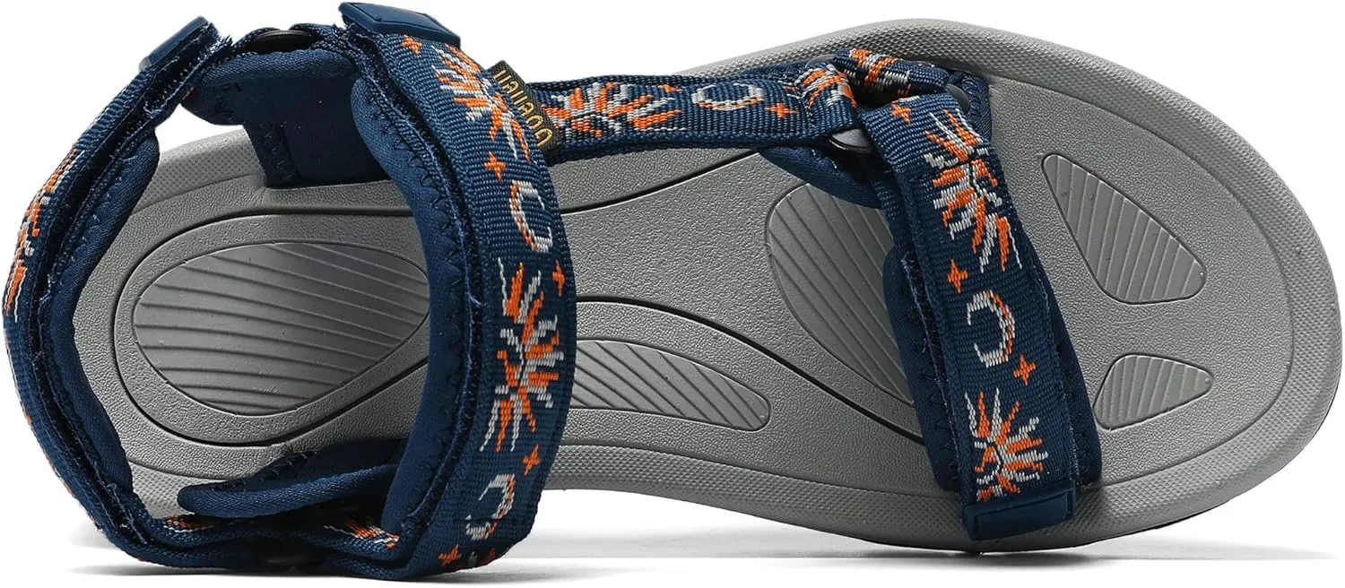 Women's Hiking Sport Sandals Water Outdoor Athletic Shoes With Arch Support Adjustable Velcro Beach Shoes