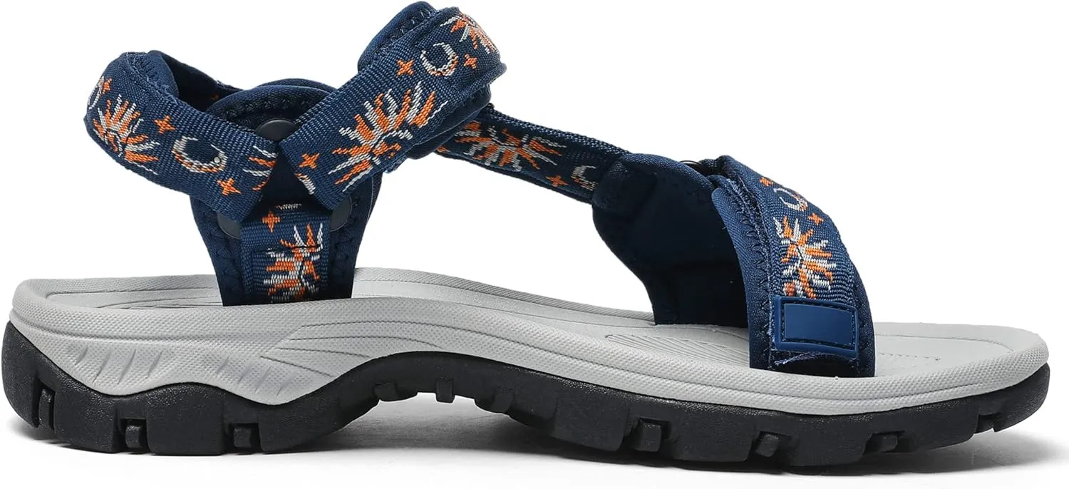 Women's Hiking Sport Sandals Water Outdoor Athletic Shoes With Arch Support Adjustable Velcro Beach Shoes